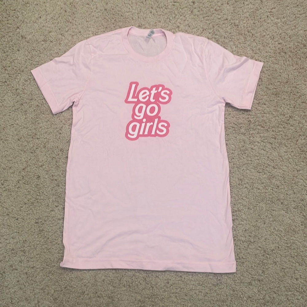 Let’s go girls bachelorette Barbie cowgirl tee shirt